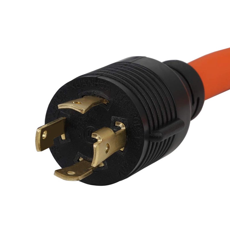 acbroad 50CM(1.5FT) Nema L14-30P to 6-50R Heavy Duty # AWG10 STW 30 Amp Plug to 50 Amp (Welder) Socket Adapter Cable, Adapter Cord 30A Generator L14-30P to Welder 6-50R 50A, Welding Adapter 6-50, 250V - Image 3